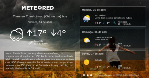 Viernes frio con fuertes vientos seguir&aacute;n en la regi&oacute;n
