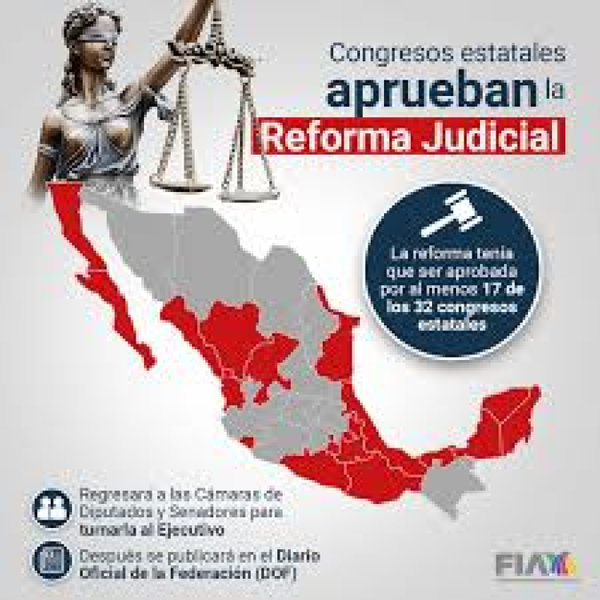 Nueve Congresos estatales aprobaron reforma a la supremac&iacute;a constitucional