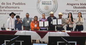 Claudia Sheinbaum restituye 500 hect&aacute;reas a ind&iacute;genas originarios en la tarahumara