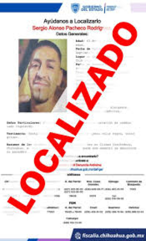 Fiscal&iacute;a localizo a hombre con reporte de desaparecido
