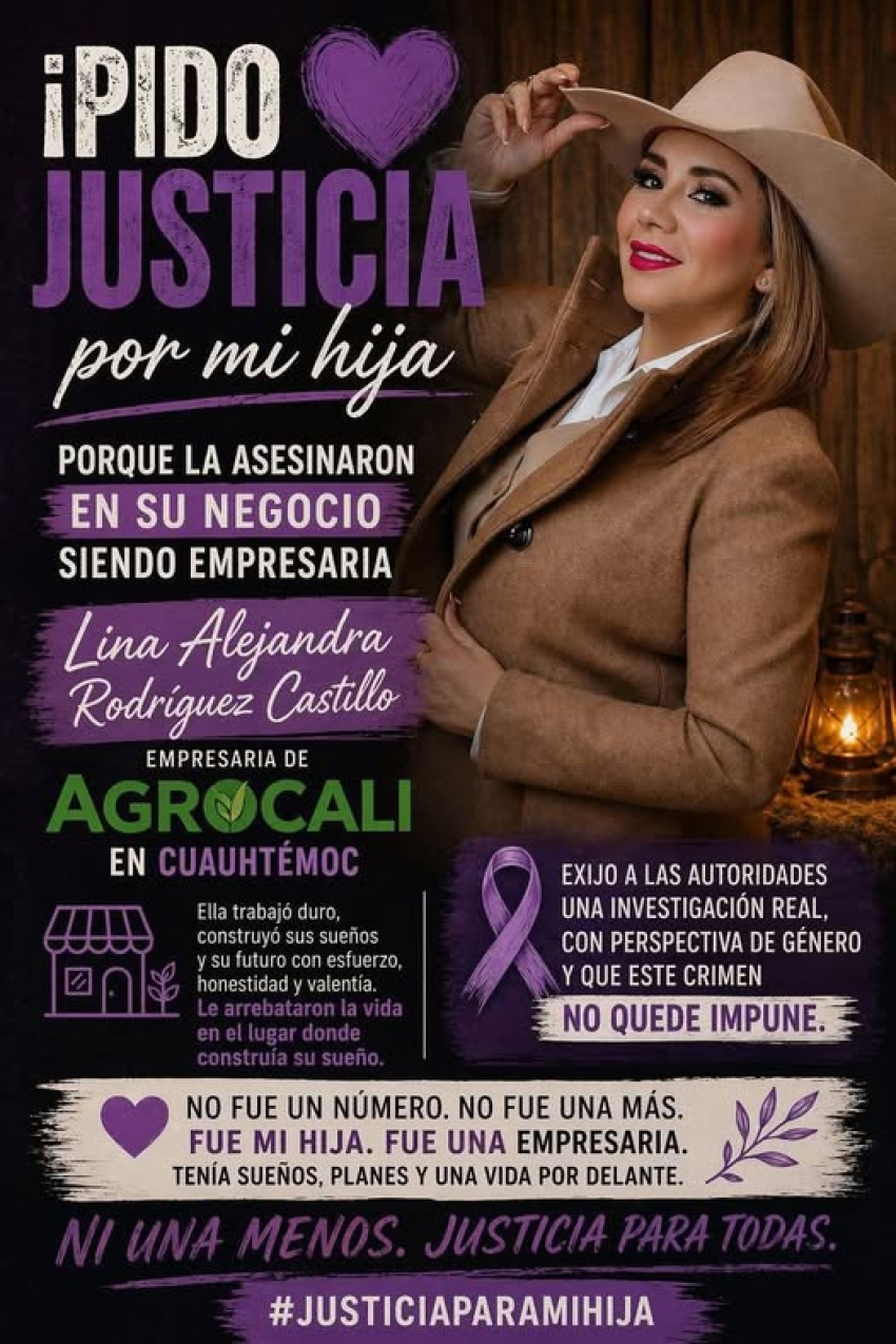 Familiares de Lina Rodríguez piden justicia