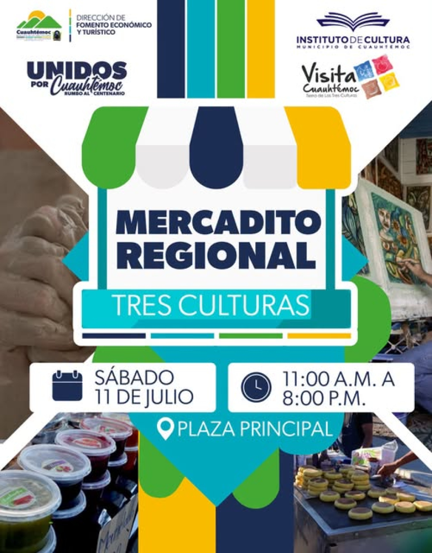Invitan al mercadito, en la plaza principal el sábado