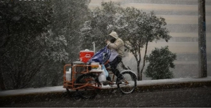 Aparecen los primeros copos de nieve en la Sierra tarahumara