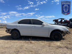 Recuperan auto con reporte de robo en yonke