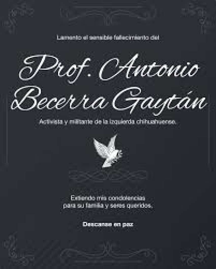 Lamentan en redes muerte del exdiputado Antonio Becerra Gaytán