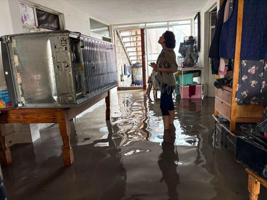 Intensa lluvia acumulo  28.7 milímetros, causo daños