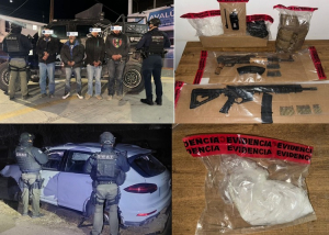Detiene SSPE a cuatro por supuesta portaci&oacute;n de armas y narc&oacute;ticos en Carich&iacute;