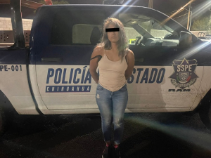 Arrestan elementos de la SSPE a mujer con narc&oacute;ticos en Ciudad Cuauht&eacute;moc