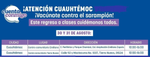 Vac&uacute;nate hoy vs el sarampi&oacute;n