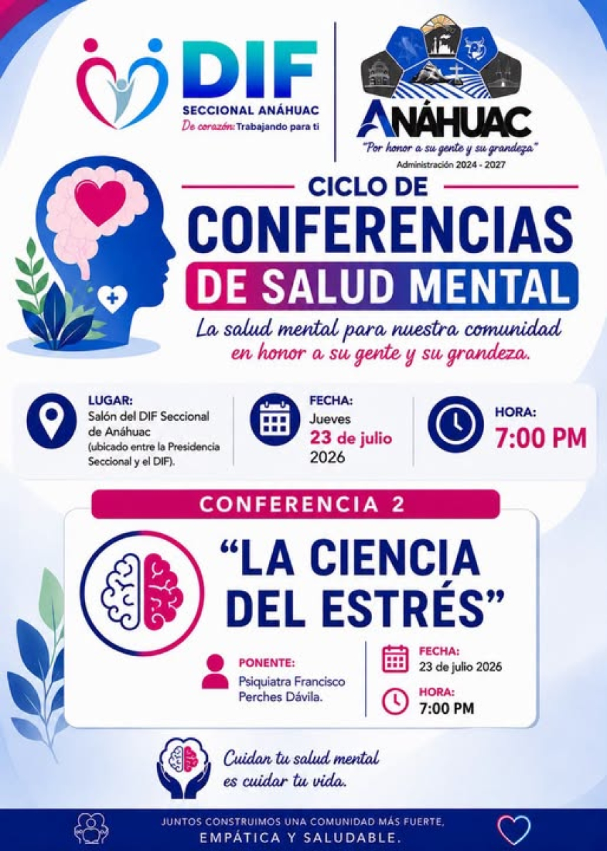 Hoy la conferencia sobre el estrés en Anáhuac