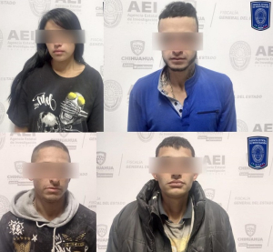 Detiene AEI a 4 hombres y 1 mujer por actividades de narcomenudeo