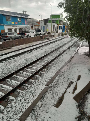 Graniza en Creel, posibles lluvias para la regi&oacute;n