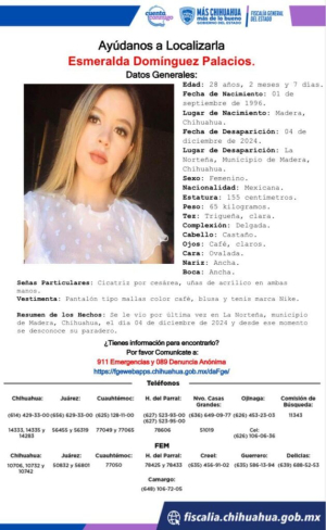 Sin localizar joven en Madera: Autoridades emiten alerta