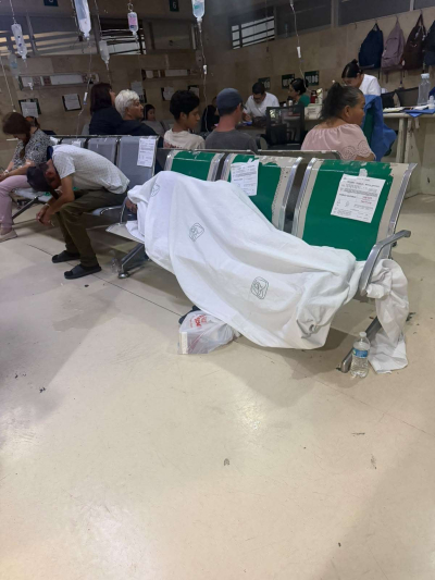 Ridícula simulación de mejoras en el Imss Morelos por visita federal