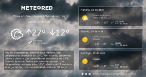 Prev&eacute;n vientos hasta de 75 KPH en Jueves y Viernes