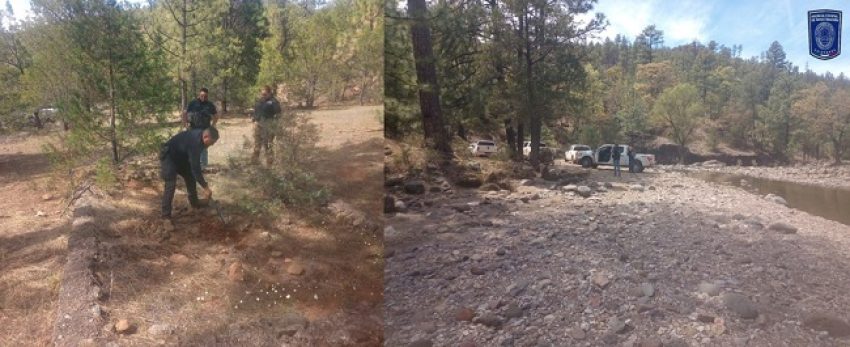 Realiza FGE Occidente rastreos en localidades del municipio de Madera