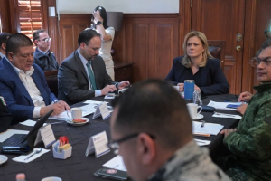 Hoy la Gobernadora Maru Campos en la mesa de seguridad