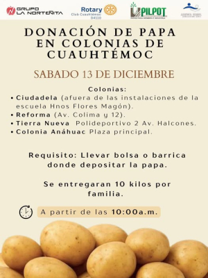 Prepare su bolsa, regalaran papas