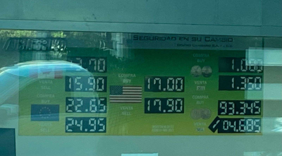 permanece dólar a $17.90 en casa de cambio Camnosa