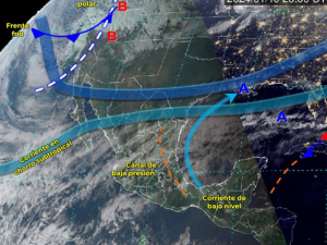 Tome precauciones, hoy entro el frente frio 26 con fuertes vientos