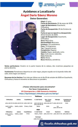 Hallan muerto a levantado en Guachochi