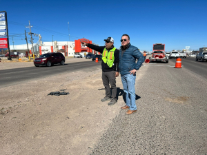 Inauguran pavimentaci&oacute;n de la 90 y Halcones