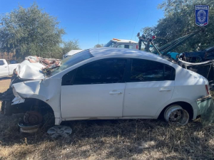 Encuentran auto robado en Rubio, estaba en yonque