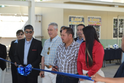 Inauguran domo en Secundaria Técnica No. 81 durante su 29° aniversario en Anáhuac
