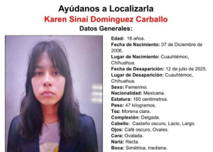 Buscan a jovencita desaparecida
