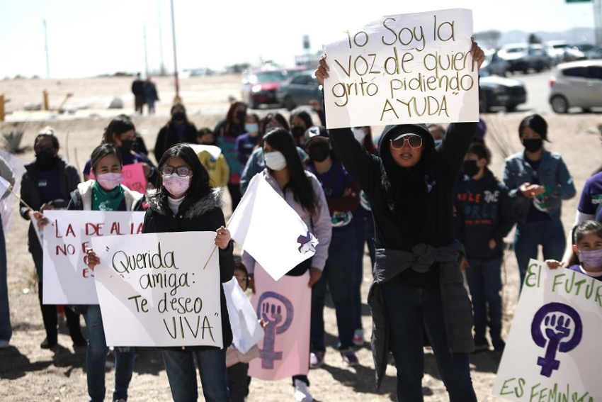 Una vez m&aacute;s, mujeres de Ju&aacute;rez alzan la voz en busca de justicia