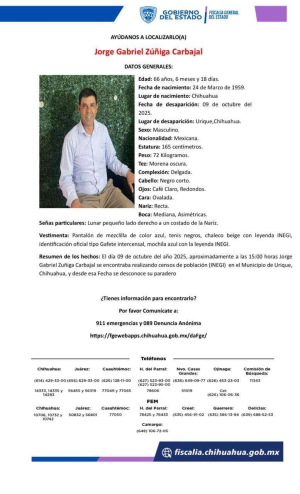 No hallan a encuestador del Inegi desaparecido en Urique